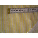 Reststück gelb-weiß gestreift 200 x 160cm Patchworkstoff