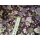 Reststück dunkelbraun mit Blumen 185 x 140cm Baumwollstoff