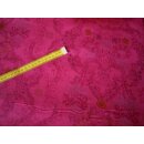 Cordstoff pink bedruckt mit Ranken Meterware