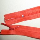 Reißverschluss Nahtverdeckt 60cm rot nicht teilbar