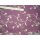 Gardinen Vorhangstoff lila mit Ranken natur 280cm breit