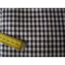 Reststück schwarz weiß kariert ca.5mm 50 x 150cm...