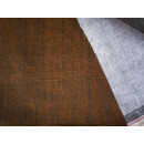 Reststück braun-orange meliert 80 x 140cm Jeansstoff