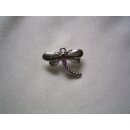 Brosche - Metallbrosche Anstecknadel Libelle silber mit...