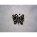 Metallbrosche - Brosche - bronzefarbenen Schmetterling...