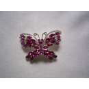 Metallbrosche - Brosche - Anstecknadel Schmetterling...