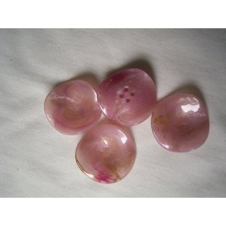 Knopf rosa pink gl&auml;nzend meliert 33mm