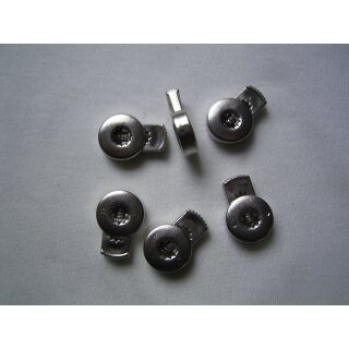 Kordelstopper silberfarbend 1 - Loch