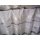 Kurzst&uuml;ck 5,10m Gardinen Dekostoff rohwei&szlig; mit Querstreifen grau