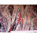 Reststück Jerseystoff längs gestreit mit Muster 140 x 140cm