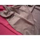 Jerseystoff grau Rückseite neon pink elastic