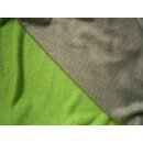 Jerseystoff grau Rückseite neon grün elastic