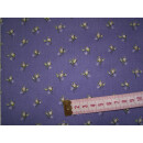 Reststück Baumwollstoff flieder mit Streublümchen 50 x 140cm