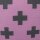 Kissenbezug pink mit Kreuz in anthrazit ca.40x40cm