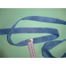 Schr&auml;gband rauchblau Einfassband 2cm breit 10 Meter
