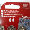 Druckknöpfe metall 16mm silberfarben