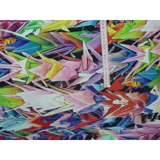 Viskosejersey bunt Origami