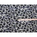 Reststück 65x145cm Viskosejersey blau Used Flecken