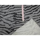 Sommersweat Tigerstreifen grau meliert