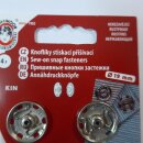 Druckknöpfe metall 19mm silberfarben