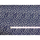 Rosen dunkelblau weicher Blusenstoff