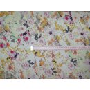 Viskosejersey Blumen natur meliert