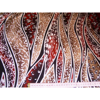 Reststück Jerseystoff längs gestreit mit Muster 120 x 140cm