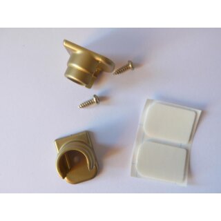 Wandlager gold matt Kunststoff für 12mm Gardinenstangen