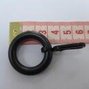 Ringe schwarz mit Faltenleghaken 12mm Stilgarnitur 10 Stück