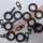 Ringe schwarz mit Faltenleghaken 12mm Stilgarnitur 10 Stück