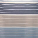 Gardinen Dekostoff Anian Querstreifen dunkelblau hellblau schlamm halbtransparent