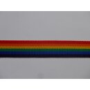 Gurtband Regenbogen Multicolor 30mm ca.1,5mm Meterware