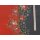 Weihnachtsbordüre rot schwarz beschichteter Tischdeckenstoff