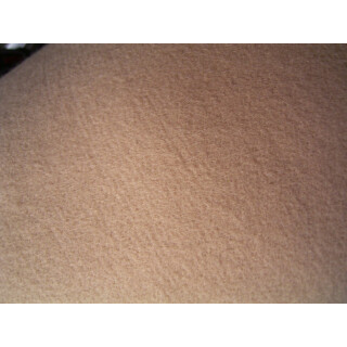 Fleecestoff Anja beige camel uni