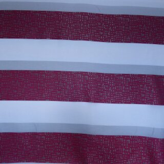Gardinen Dekostoff Pepito rot Streifen 150cm breit
