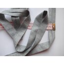Jersey Schrägband grau meliert 27 vorgefalzt 20mm Meterware