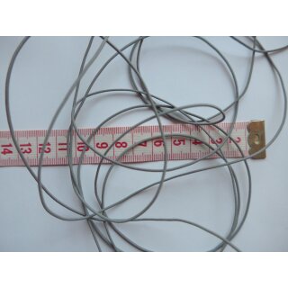 Gummikordel 1mm elastische in grau Meterware