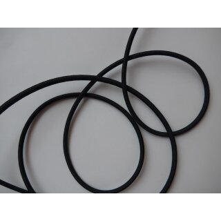 Gummikordel schwarz 5mm elastische Meterware