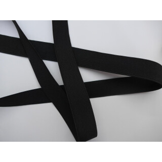 Gummiband 25mm schwarz elastisch Meterware