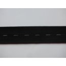 Knopflochgummiband 15mm schwarz elastisch Meterware