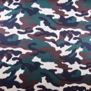 Baumwollstoff Camouflage gr&uuml;n braun K&ouml;per