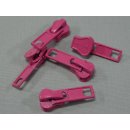 Zipper pink  f&uuml;r Rei&szlig;verschluss Krampe 5mm