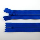 Rei&szlig;verschluss royalblau 18cm nicht teilbar Kunststoff