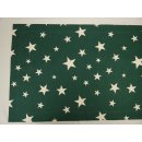 Tischl&auml;ufer Sterne gr&uuml;n natur Weihnachten 44x127cm
