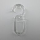 10 Stück Faltenleghaken für Ringe 28mm transparent