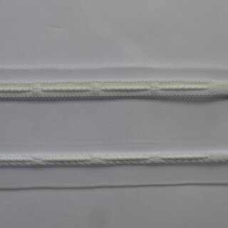 Faltenband 1:2,2 fach 11 Meter Gardinenband transparent
