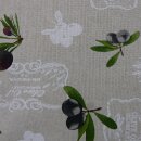 Kissenbezug Deko Hülle mit Oliven natur ca.40x40cm