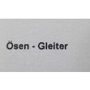 Faltenlengleiter Gleiter+Haken Kunststoff 20 Stück 4mm