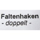 Faltenlengleiter Gleiter+Haken Kunststoff 20 Stück 4mm