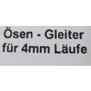 Faltenlengleiter Gleiter+Haken Kunststoff 20 Stück 4mm